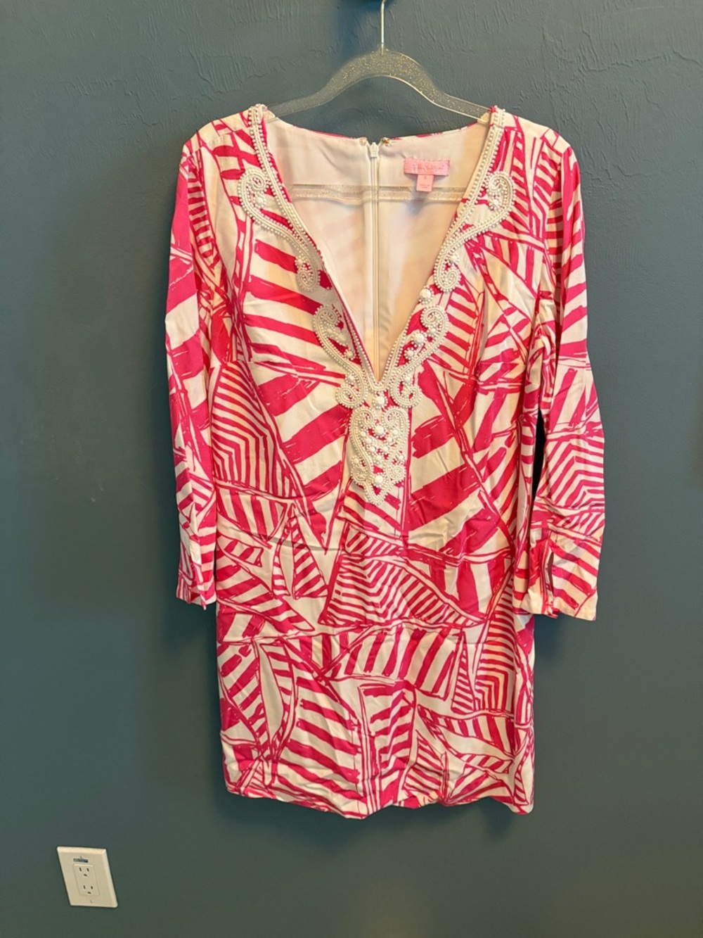 Lilly Pulitzer Julianna Tunic Dress in the print "Yacht Sea”